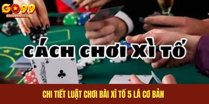 Chi tiết luật chơi bài xì tố 5 lá cơ bản Chi tiết luật chơi bài xì tố 5 lá cơ bản